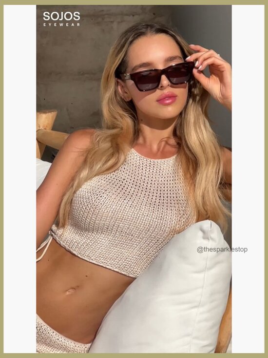 Polarized Square Sunglasses UV400 Retro Shades Vintage